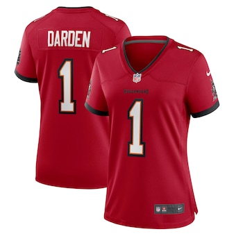 womens nike jaelon darden red tampa bay buccaneers game jers